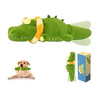 Genérico The Mellow Dog - Calming Crocodile, Calming Crocodile Dog Toy, Cute Interactive Dogs Toy, Automatic Tail - Wagging, Machine Washable USB Charging, Interactive & Emotional Support Plush (One)