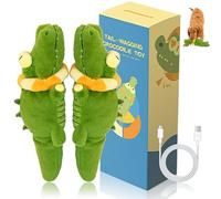 Genérico The Mellow Dog Calming Crocodile, Calming Dog Toys, Automatic Tail Wagging, Cute Interactive Dog Toy. Rechargeable, for Small, Medium, Large Dogs (2 Pcs)