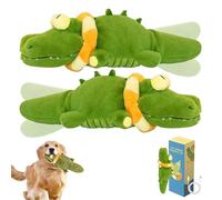 Genérico The Mellow Dog - Calming Crocodile, Calming Dog Toys, Automatic Tail Wagging, Plush Dog Toy, Rechargeable, Washable, for Small, Medium, Large Dogs (2PCS)