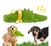 Genérico The Mellow Dog - Calming Crocodile Dog Toy, Automatic Tail-Wagging Dogs Toy to Keep Them Busy, Machine Washable, Interactive Emotional Support Plush, for Dogs (1Pcs)