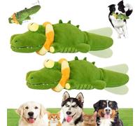 Genérico The Mellow Dog - Calming Crocodile Dogs Toy, 2025 New Automatic Tail-Wagging Dogs Toy, Soft & Washable Cover, Interactive & Emotional Support Plush for Small, Medium & Large Dog (2Pcs)
