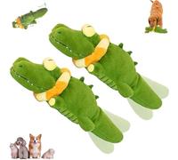 Genérico The Mellow Dog - Calming Crocodile, Interactive Plush Dog Toy with Automatic Tail-Wagging to Keep Them Busy, Soft & Washable for Small, Medium, Large Dogs (2pcs)