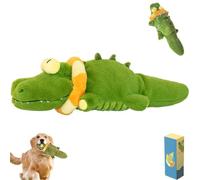Genérico The Mellow Dog - Calming Crocodile, Machine Washable, Automatic Tail-Wagging, USB Charging, Automatic Dog Petting Machine for Small, Medium, Large Dogs (Green)