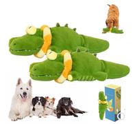 Genérico The Mellow Dog - Calming Crocodile, Plush Dog Toy, Automatic Tail-Wagging, Automatic Dogs Petting Machine, Soft Cleanable for Small, Medium Dogs (2 Pcs)