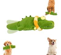 Genérico The Mellow Dog - Calming Crocodile, Plush Dog Toy, Automatic Tail-Wagging, Machine Washable USB Charging, Soft & Washable Cover, for Dogs for Small, Medium & Large Dogs (1Pcs)