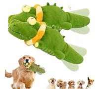 Genérico The Mellow Dog - Calming Crocodile, Plush Dog Toy, Automatic Tail-Wagging, Machine Washable USB Charging, Puppy Toys to Keep Them Busy, Automatic Dogs Petting Machine for S/M/L Dogs (2pcs)