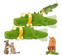 Genérico The Mellow Dog - Calming Crocodile, Plush Dog Toy, Automatic Tail-Wagging, Machine Washable USB Charging, Interactive & Emotional Support Plush for Dogs for Small, Medium & Large Dogs (2pcs)
