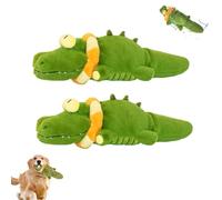 Genérico The Mellow Dog - Calming Crocodile, Plush Dog Toy, Automatic Tail-Wagging, Soft Cleanable with Water Cover, for Dogs (2 Pcs)