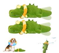 Genérico The Mellow Dog - Calming Crocodile, Plush Dog Toy, Automatic Tail-Wagging, Soft & Washable, Interactive & Emotional Support Plush Keeps Small Medium & Large Dogs Busy (2Pcs)