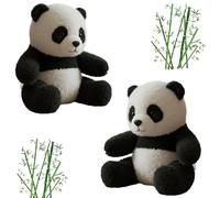 Genérico The Pandy - Emotional Healing on Demand, Realistic Panda Plush, with Ultra-Soft Fur Comforting Weight and Hug-Like Design, Stuffed Animal for Stress Relief (2pc)