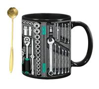 Genérico The Ultimate Mechanic'S Toolbox Mug, 11oz Ceramic Mechanic Toolbox Coffee Cup, Realistic Tool Details & Comfortable Handle, for Birthday Christmas Thanksgiving Anniversary (#B,1PCS)
