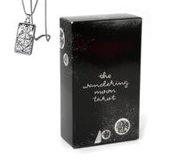 Genérico The Wandering Moon Tarot - Pocket Edition, Cardstock, Ideal for Beginners, Includes Cards & Necklace
