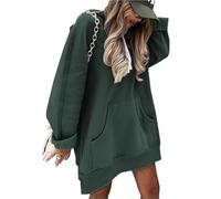 Genérico The Warmy Oversized Hoodie Dress Women, Long Sleeve Pullover, Split Hem with Pocket, Casual and Versatile Fashion (#6,L)