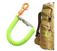 Genérico Theftproof Stretch Key Chain -Theftproof Lanyard, Retractable Coil Spring Strap, Safety Rope for Cellphone Keys Durable Accessory for Bags and Wallets, Universal Use, Multi Color