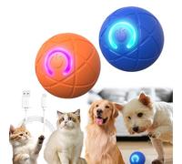 Genérico Thelifeh Smart Jumping Ball Dog Toy, Interactive Dog Toy Ball That Moves On Its Own, Pet Bounce for Dogs, Boredom Relief, for Small, Medium, Large Pet (Blue+Orange)