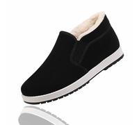 Genérico Thermal Anti-Slip Orthopedic Winter Shoes - Cozy Slip-On House Slippers, Plush Fleece Lined Indoor Outdoor Booties (Black,40)