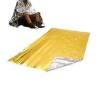 Genérico Thermal Blanket, Outdoor Survival Foil Sheet, Portable Safety Blanket with Heat Retention, Versatile Outdoor Gear for Hiking Mountaineering Rescue, Lightweight Reflective Accessory