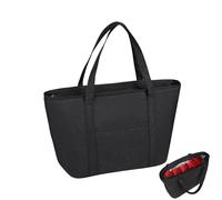 Genérico Thermal Insulated Bag - 33.5x15x24cm Zippered Carrier Tote | Large Capacity Cooler Bag, For Catering Picnic Travel School Grocery Camping Hotel Office Beach Storage