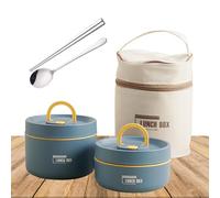 Generico Thermal Lunch Box - Thermal Box Set - Insulated/Food With Lunch Bag, Portable Cutlery Set 11,5 x 6,5 cm