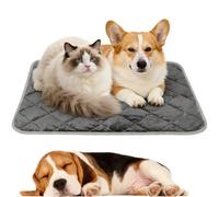 Generico Thermal Reflection Pad, Thermal Reflection Pad for Dogs, 5-Layer Constant Temperature Keep Warmth System, Washable Non-Slip Self Heating Pet Crate Pad (Grey,L)