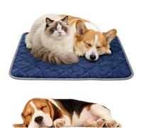 Generico Thermal Reflection Pad, Thermal Reflection Pad for Dogs, 5-Layer Constant Temperature Keep Warmth System, Washable Non-Slip Self Heating Pet Crate Pad (Blue,S)