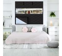 Genérico Thermal Window Cover for Winter, 3-Layer Thicken Blackout Cotton Window Insulation Kit Insulated Curtains for Winterizing Keeping Home Warm 39" 63" 47" 20" 75" 79" 82"(Black1,33x35in)