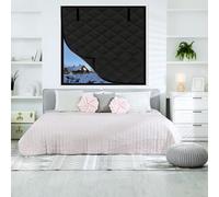 Genérico Thermal Window Cover for Winter, 3-Layer Thicken Blackout Cotton Window Insulation Kit Insulated Curtains for Winterizing Keeping Home Warm 39" 63" 47" 20" 75" 79" 82"(Negro,33x31in)