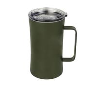Genérico Thermobecher mit Griff - Edelstahl Becher mit Deckel | Auslaufsicherer Isolierbecher 600 ml für Kaffee Tee Bier | Heiße und Kalte Getränke Reisebecher Kaffeebecher To-Go Vakuum-Isolierung