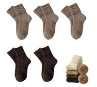 Genérico Thick socks 1 pair, Women's wool socks warm, winter for cold weather hiking and skiing (C)