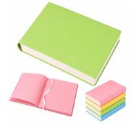 Genérico Thickened Color Brick Notebook, A5 Hardcover Journal, 720 Pages PU Leather Diary Planner, Solid Color Paper Notebook with Ribbon Bookmark for School, Office, Study, Travel, Writing Notes ，C