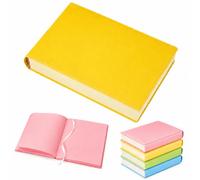 Genérico Thickened Color Brick Notebook, A5 Hardcover Journal, 720 Pages PU Leather Diary Planner, Solid Color Paper Notebook with Ribbon Bookmark for School, Office, Study, Travel, Writing Notes ，D