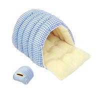 Genérico Thickened Pet Enclosed Nest - Cute Removable Enclosed Nest Soft Plaid SleepingNest,Washable Cat Sleeping Supplies, Portable Pet Warm Bag For Small, Medium, and Large Pets