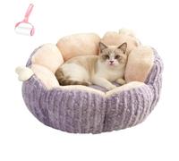 Genérico Thickened Winter Pet Nest in Purple,Self-Warming Cat Nests Bed with Detachable Cushion,Washable Indoor Soft Plush Pets Nest for Cats and Small Dogs