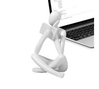 Genérico Thinker Statue Reading - Resin 12cm | Golden Reading Figurine, Aesthetic Sculpture Home Decor | Modern Bookshelf Shelf Accent For Living Room Office Study Decoration Use