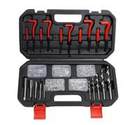 Genérico Thread Repair Kit - Carbon Steel, Thread Insert Kit, M5 Range | High Strength Insert System, Precision Repair Design, Bolt Repaired Tool, Threads Chaser Set For Engine, Vehicle, Workshop