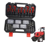 Generico Thread Repair Kit - Heavy Duty Professional Alloy Steel Material | Chaser Set Helicoil Kit And Re-Threader | Counterbore, Engine Accessory for Cylinder Head Home Workshop and Industrial Use