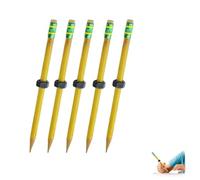 Genérico Threaded Pencil for Adhd, Silent Sensory Tool For Stress Relief, with a Sliding Nut That Moves and Small Eraser Tip, for School, Office, Home (5 pcs)