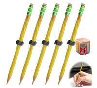 Genérico Threaded Pencil for ADHD, Threaded Fidget Pencil for ADHD & Anxiety, Silent Sensory Tool with Sliding Nut for Stress Relief - Perfect in School, Office, and Home (5PCS)