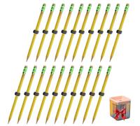 Genérico Threaded Pencil for ADHD, Threaded Fidget Pencil for ADHD & Anxiety, Silent Sensory Tool with Sliding Nut for Stress Relief - Perfect in School, Office, and Home (20PCS)