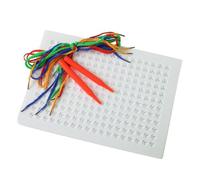 Genérico Threading Boards - String Weaving Craft Kit | Lacing Activity Board With Colored Ropes For Kids, Stitching Art Toy For Fine Motor Skills Learning And Creative Play
