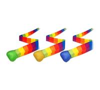 Genérico Throw and Catch Balls, Colorful Tail Balls, Set of 3 Lightweight Toys, Easy-Grip Design, Interactive Outdoor Play for Beach, Baby Shower, Party Games, Family Fun, 2.95 Feet-3.28 Feet