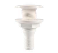 Genérico Thru Hull Fittings, Marine Deck Drain, Yacht Connector Port, Sturdy and Resistant Design for Boats, 3/4 Inches, Kayaks, Bilge Systems, Water Outlets, or Floor Drainage