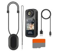 Genérico Thumb Camera Device, Body Cameras Recording, 2.56x0.98in Handsfree Camcorder Electronics, Audio Video Capture, Compact Portable Design for Travel, Pet Walking, Baby, Cycling