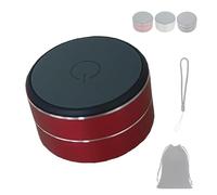 Genérico Thumpy Speaker, Thumpy Mini Bone Conduction Bluetooth Speaker with Suction Cup, Portable Wireless Stereo Sound, Waterproof for Travel and Outdoor (Red)