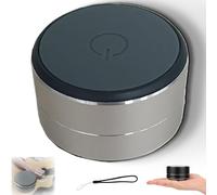 Genérico Thumpy Speaker, Thumpy Mini Bone Conduction Bluetooth Speaker with Suction Cup, Portable Wireless Stereo Sound, Waterproof Compact Speakers for Shower, Travel, and Outdoor (Silver)