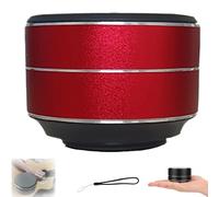 Genérico Thumpy Speaker, Thumpy Mini Bone Conduction Bluetooth Speaker with Suction Cup, Portable Wireless Stereo Sound, Waterproof Compact Speakers for Shower, Travel, and Outdoor (Red)