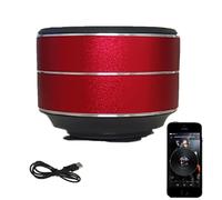 Genérico Thumpy Speaker, Thumpy Mini Bone Conduction Bluetooth Speaker with Suction Cup, Waterproof Compact Small spea-ker, for Home, Shower, Travel (Red)
