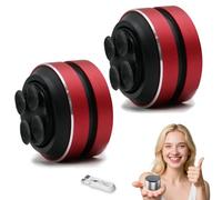 Genérico Thumpy Speaker, Thumpy Mini Bone Conduction Bluetooth Speaker with Suction Cup, Waterproof Compact Speakers, Portable Wireless Stereo, for Shower, Kitchen, Travel, and Outdoor (Red,2Pcs)