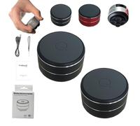 Genérico Thumpy Speaker, Thumpy Mini Bone Conduction Bluetooth Speaker with Suction Cup, Wireless Stereo Sound, Waterproof Compact for Shower, Kitchen, Travel, and Outdoor (Black,2PCS)
