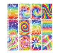 Genérico Tie-Dye - Cuaderno de notas de 24 piezas de cuadernos de inspiración de tamaño pequeño, suministros de papelería Tie-Dye favores de fiesta para Acción de Gracias y Amistad Escuela Oficina